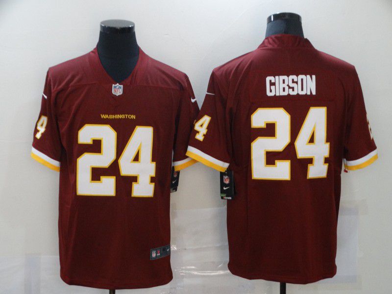 Men Washington Redskins #24 Gibson Red Nike Limited Vapor Untouchable NFL Jerseys->green bay packers->NFL Jersey